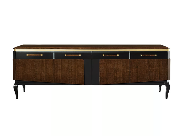 VICTOR - Wooden TV cabinet with doors _ A.R. Arredamenti